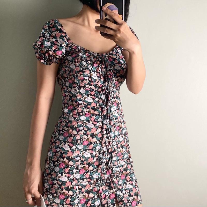 Đầm kate hoa body ôm dáng - AUDREY STUDIO