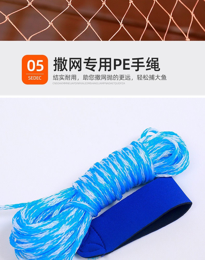 Chài Dù Bắt Cá Cao Cấp Mắt 2.4cm và 3.5cm Bung 5M-6M-8M Nặng 2.5kg - 3kg - 4kg - 5Kg