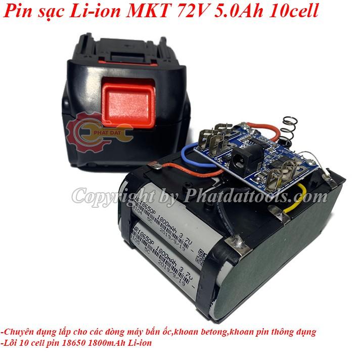 Pin sạc Li-ion 10 cell siêu khỏe-siêu bền-Chuyên dụng lắp cho máy bắn ốc,máy khoan betong pin,máy mài pin