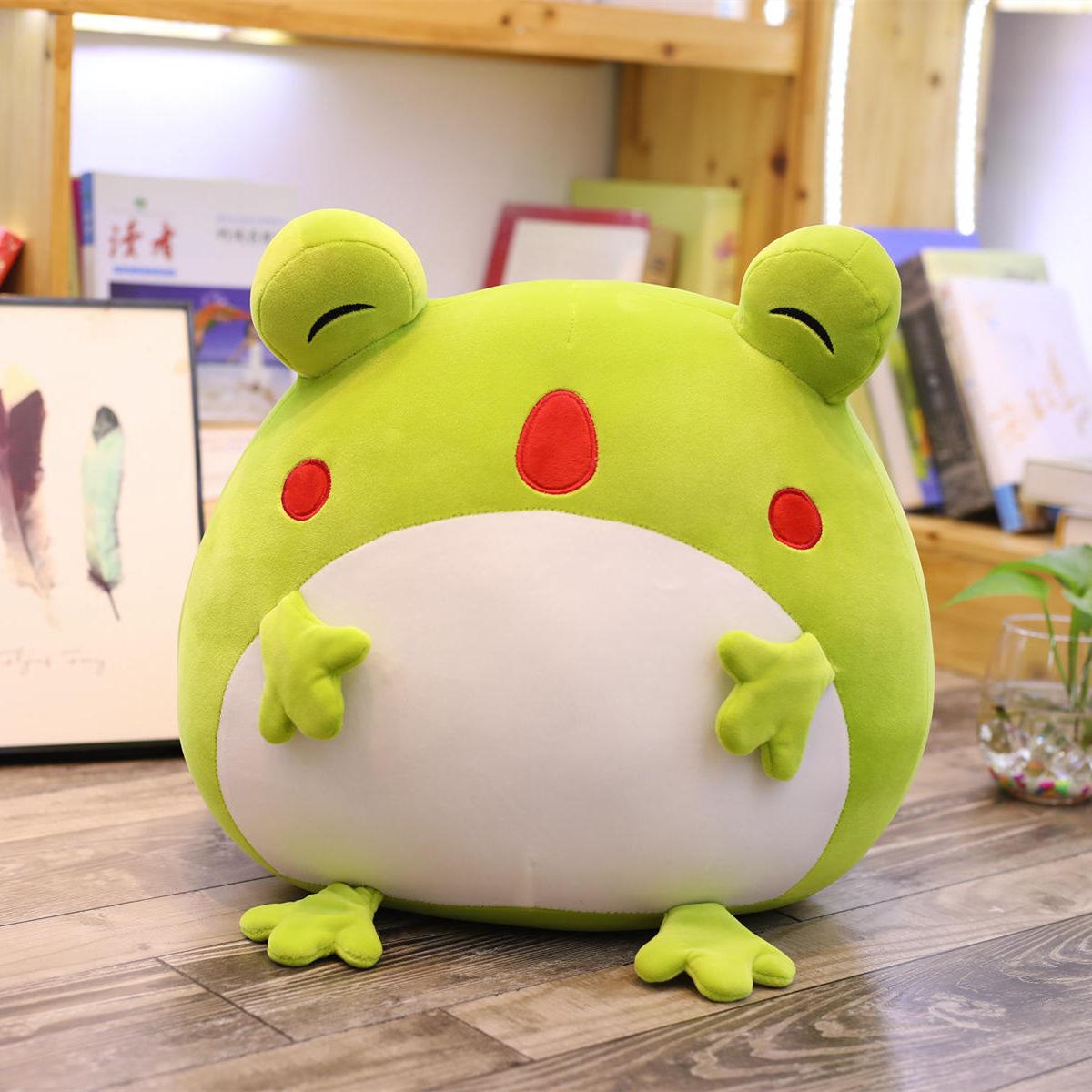 Dễ Thương Biểu Hiện Ếch Sang Trọng Đồ Chơi Hoạt Hình Hình Ếch Búp Bê Nhồi Bông Sofa Gối Đệm Vật Dụng Gia Đình Nhung 35Cm