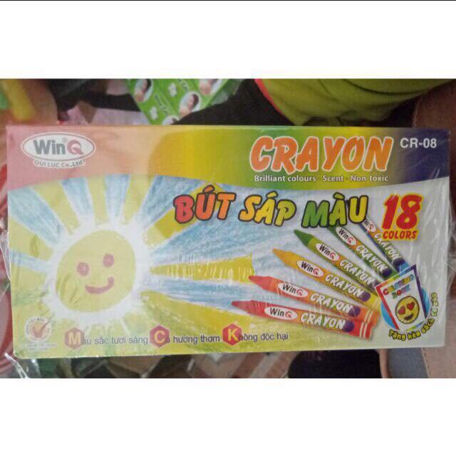 Bút sáp màu Crayon WinQ 18 màu