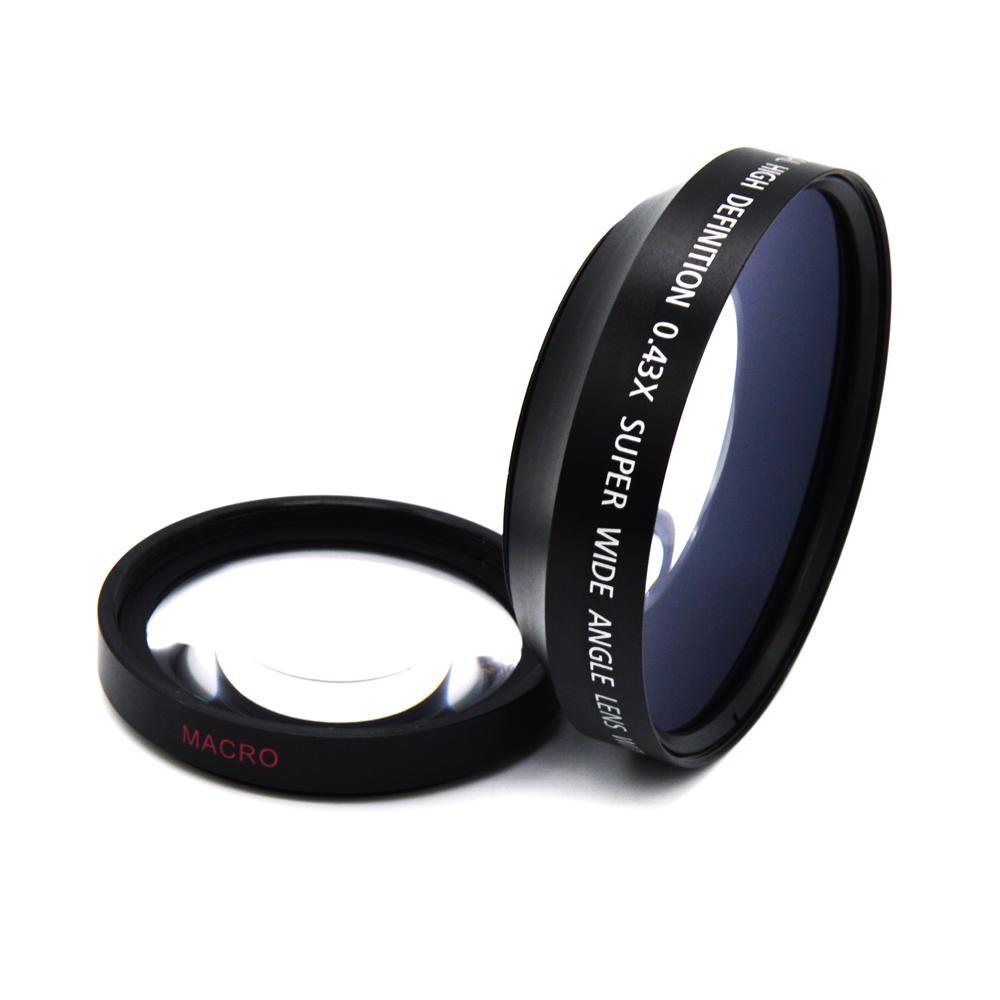 0.43x Wide Angle Lens Super High Resolution for 62mm Front Threads Camera