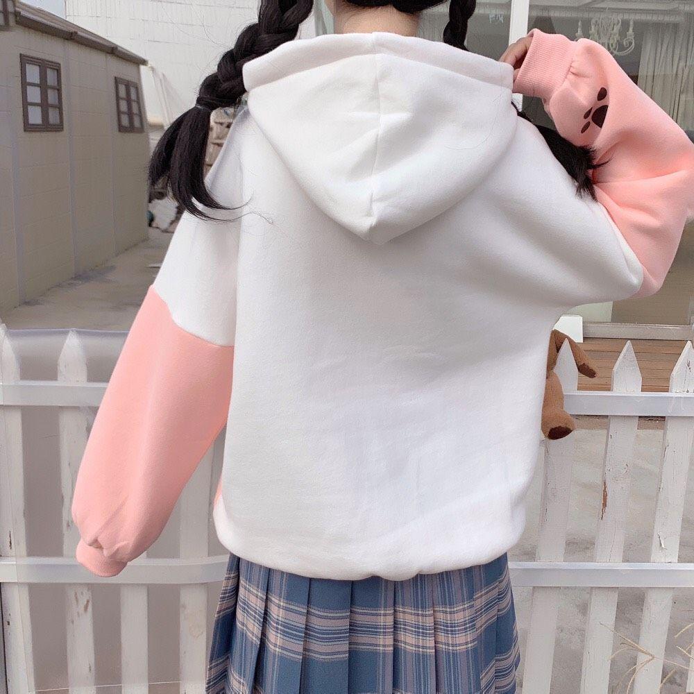 ÁO HOODIE UNISEX NAM NỮ MÈO RĂNG NANH