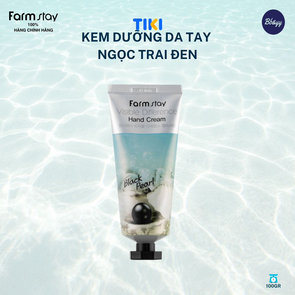 Kem Dưỡng Da Tay Ngọc Trai Đen _ Visible Difference Hand Cream Black Pearl