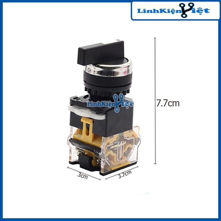 Công Tắc Xoay 3 Vị Trí LA38 440V-10A Tự Hồi