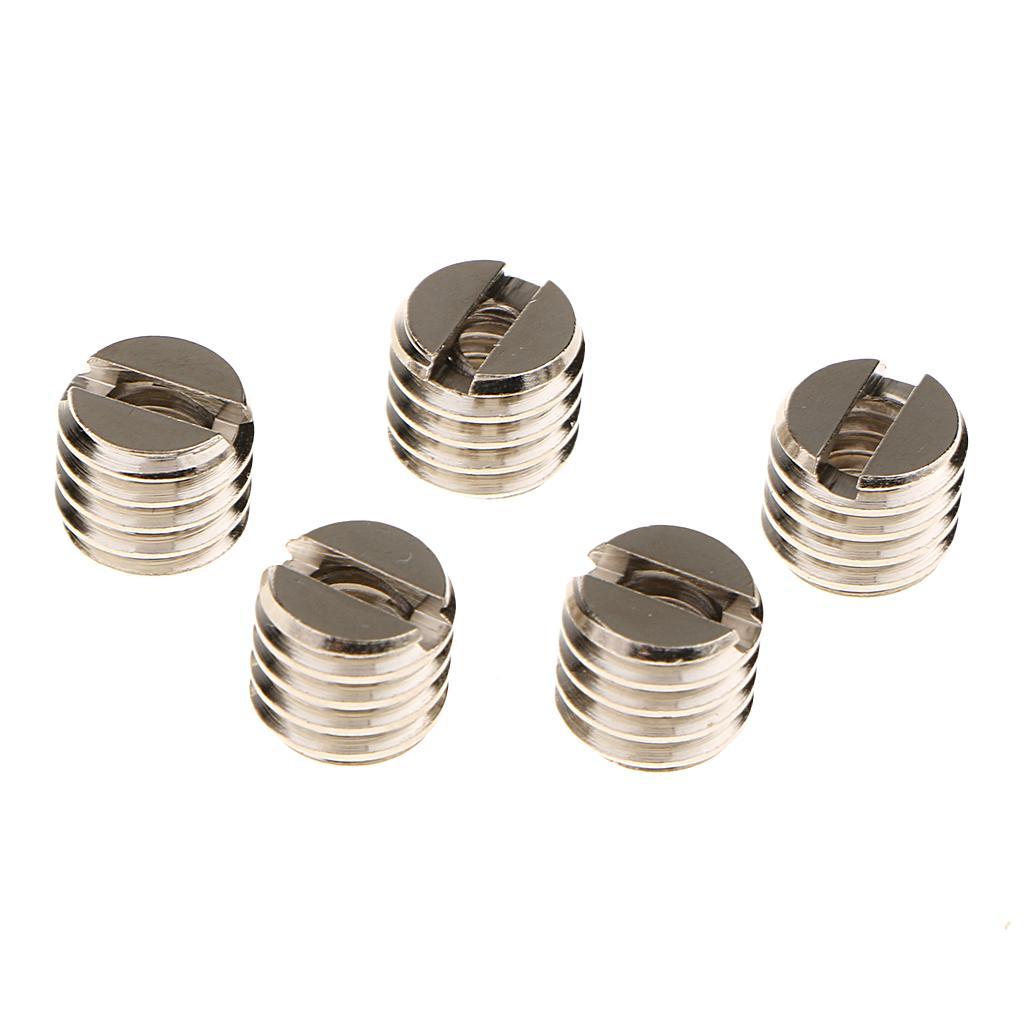 5x 1/4" to 3/8" Convert Screw Thread Adapter Tripod Mounting Monopod Camera