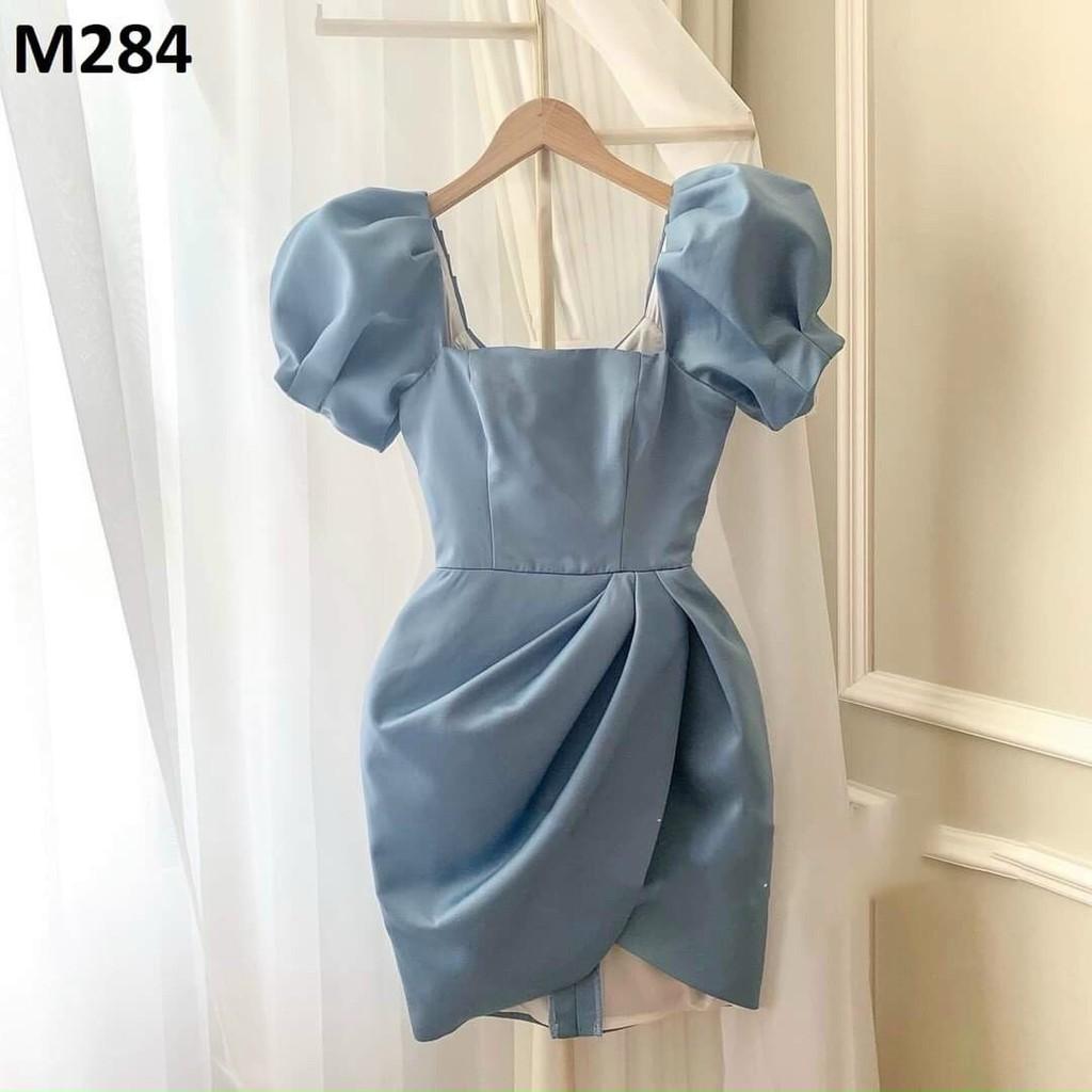 Đầm Ôm Body Cổ Vuông Tay Phồng Đặc biệt với màu sắc tươi trẻ