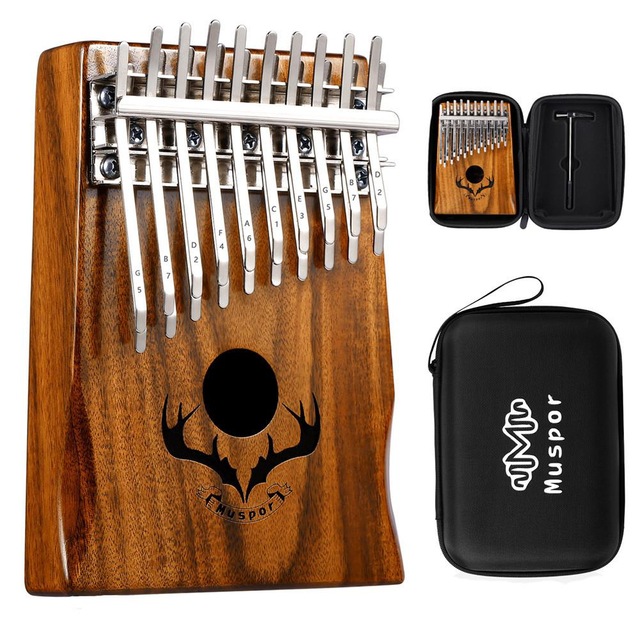 Đàn kalimba 20 phím gỗ nguyên khối Mahagony tặng hộp chống sốc bảo vệ đàn cao cấp- IME-67862MS001