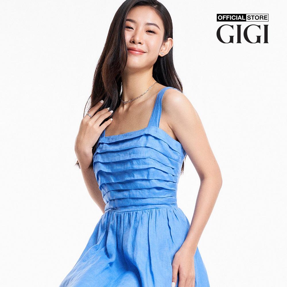 GIGI - Đầm hai dây mini xếp nếp thời trang G2101D233200