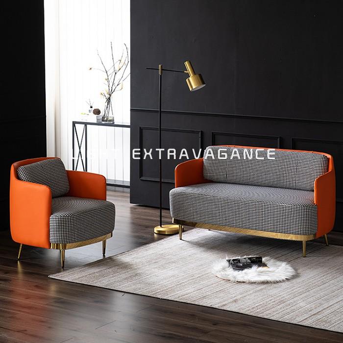 Ghế sofa đơn hiện đại đa năng sang trọng Ghế sofa Nỉ cao cấp GNK009 Giao màu ngẫu nhiên