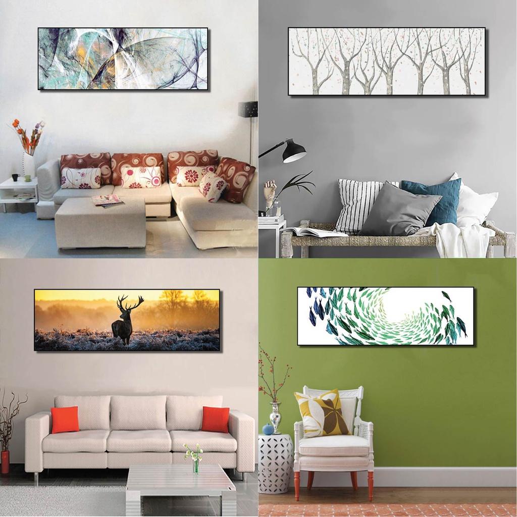 Tranh phòng khách khổ lớn, tranh canvas nghệ thuật nhiều mẫu không bao gồm khung
