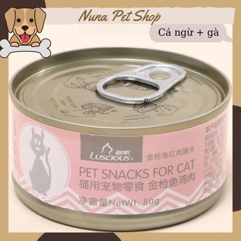 Pate cá ngừ Luscious cho mèo 80gr