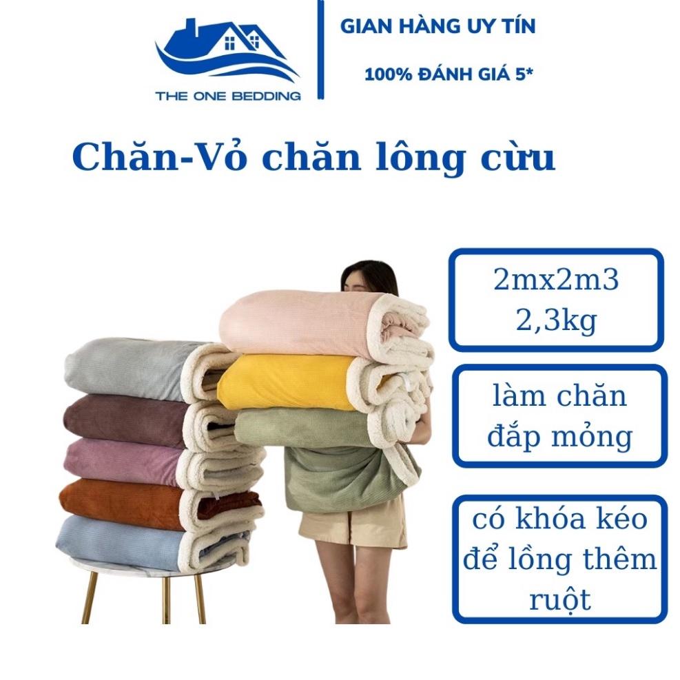 Chăn lông cừu,Vỏ chăn lông cừu Miha Bedding cao cấp có khóa kéo để lồng ruột 2mx2m3 ( nhiều mầu sắc)