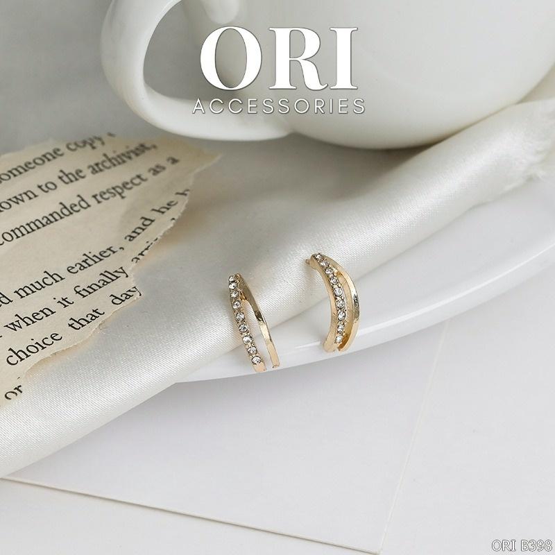 Bông tai nữ dáng nhỏ Basic Rings tinh tế thời trang ORI ACCESSORIES B398