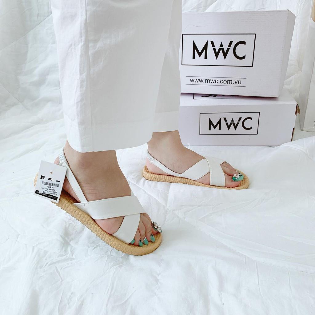 GIÀY SANDAL NỮ THỜI TRANG MWC - SANDAL ĐẾ CAO SU BỆT - GIÀY SANDAL QUAI CHÉO CÁ TÍNH NUSD- 2721