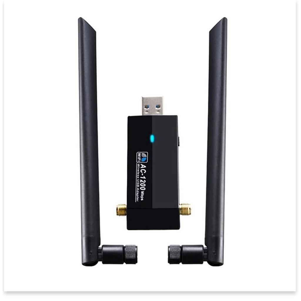 Bộ Thu Wifi Không Dây Cho Máy Tính Kèm 2 Anten 1200Mbps USB 3.0 2.4G 5.8G - Gia Dụng SG