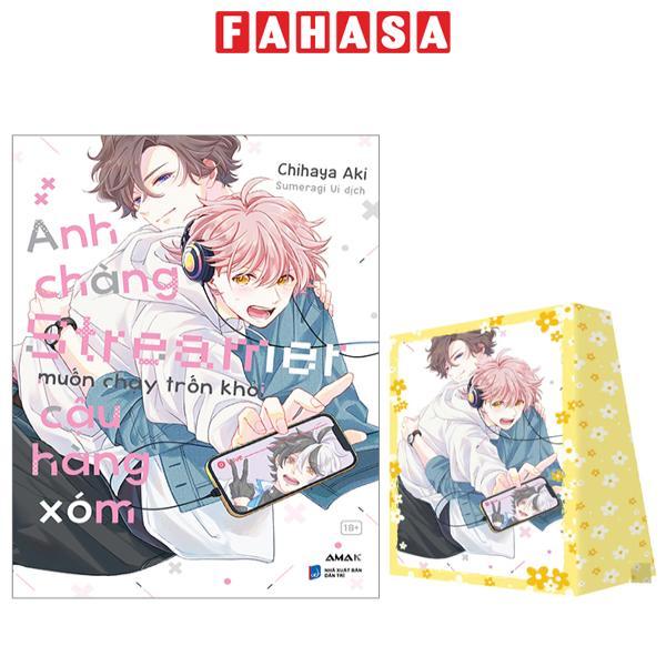 Sách - Anh Chàng Streamer Muốn Chạy Trốn Khỏi Cậu Hàng Xóm - Tặng Kèm Bìa Áo Rời Cán Mờ + Standee Giấy Bồi Cứng