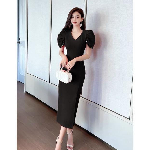 ĐẦM ÔM TAY BÚP ĐÍNH HẠT