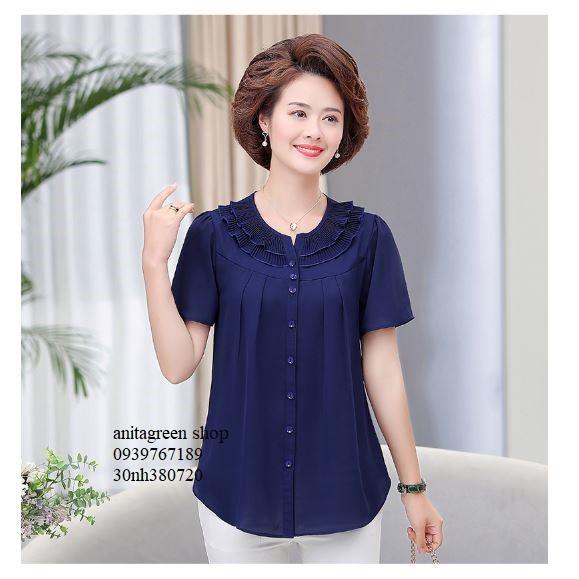 Tk380720-ÁO KIỂU TRUNG NIÊN QUÝ CÔ