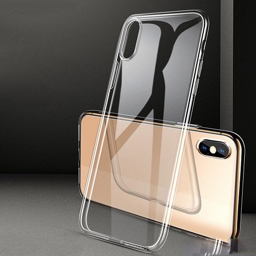 Ốp lưng cho iPhone XS Max Silicon Vucase trong suốt, chống va đập, chống trầy xước, chống nước, bảo vệ toàn diện - hàng nhập khẩu