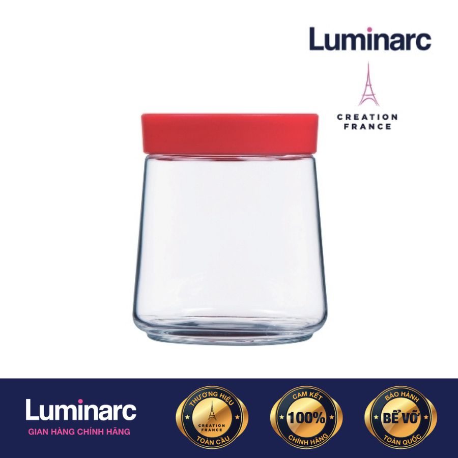 Hũ Thuỷ Tinh Luminarc Swing Nắp Đỏ 750ml - LUHUP5282