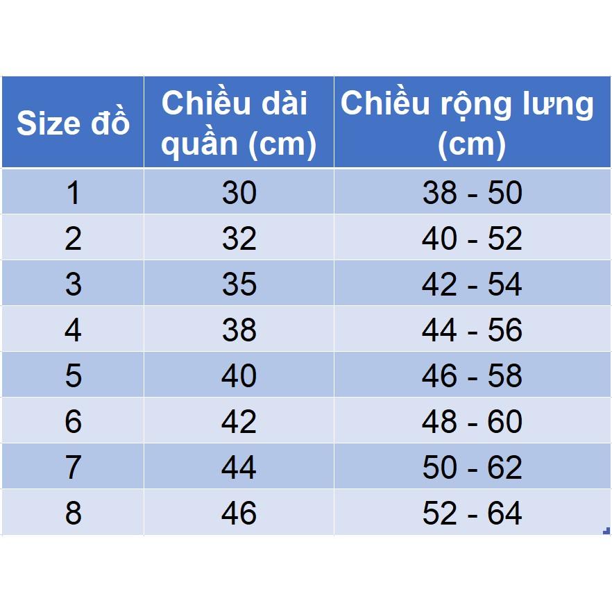 Quần short kaki linen trơn cho bé trai size nhí