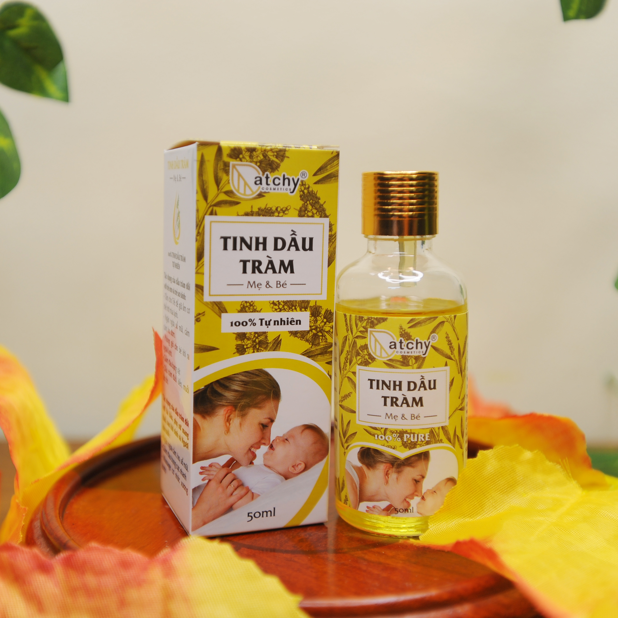 |Chính hãng| Tinh dầu tràm tự nhiên chăm sóc sức khỏe cho bé yêu, chai 50ml