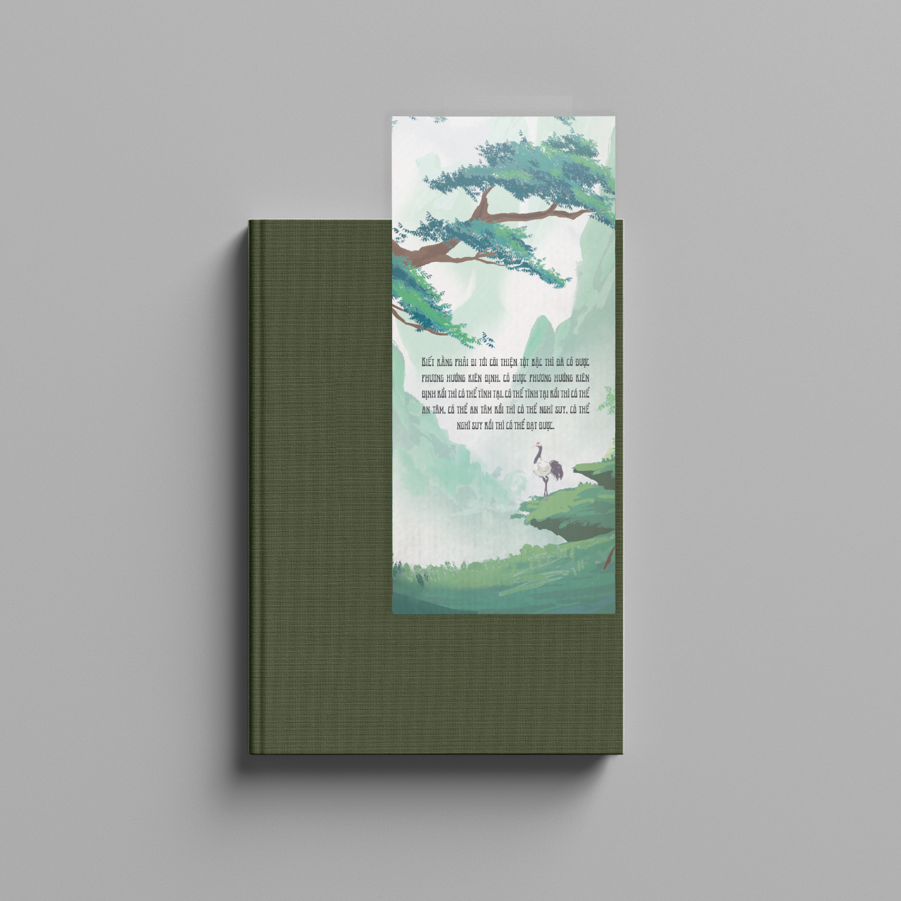 [1 Cái Ngẫu Nhiên] Bookmark Kẹp Sách, Dấu Trang Họa Tiết Hình Hạc - SBOOKS