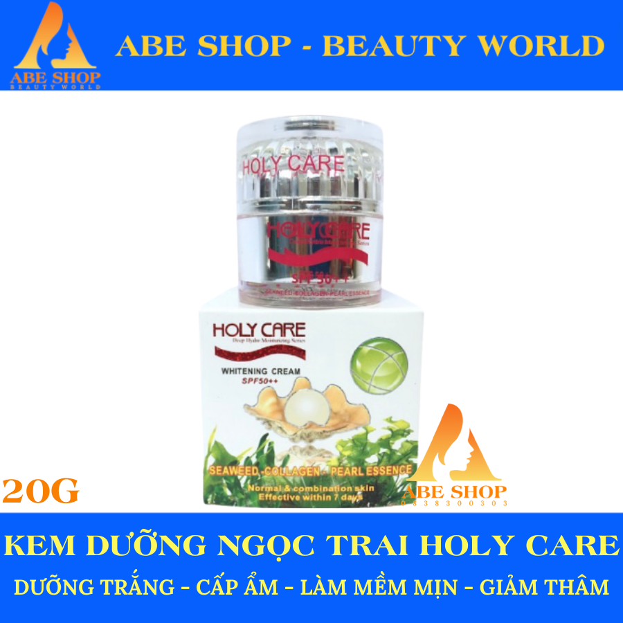 KEM HOLY CARE NGỌC TRAI - RONG BIỂN 15G - XOÁ THÂM - NÁM - TÀN NHANG