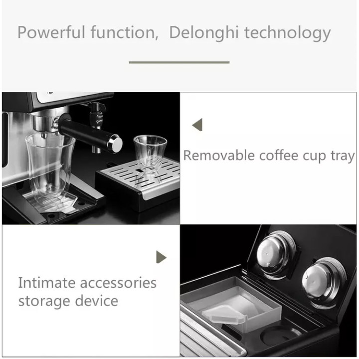 Máy pha cà phê Espresso cao cấp thương hiệu Delonghi ECP36.31 công suất 1100 W - Hàng Nhập Khẩu