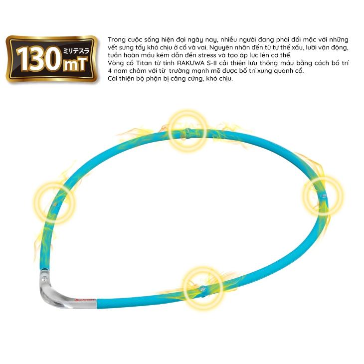Vòng cổ Phiten rakuwa S-II MG TG677052/TG677054/TG677152/TG677154/TG677252 - Hồng