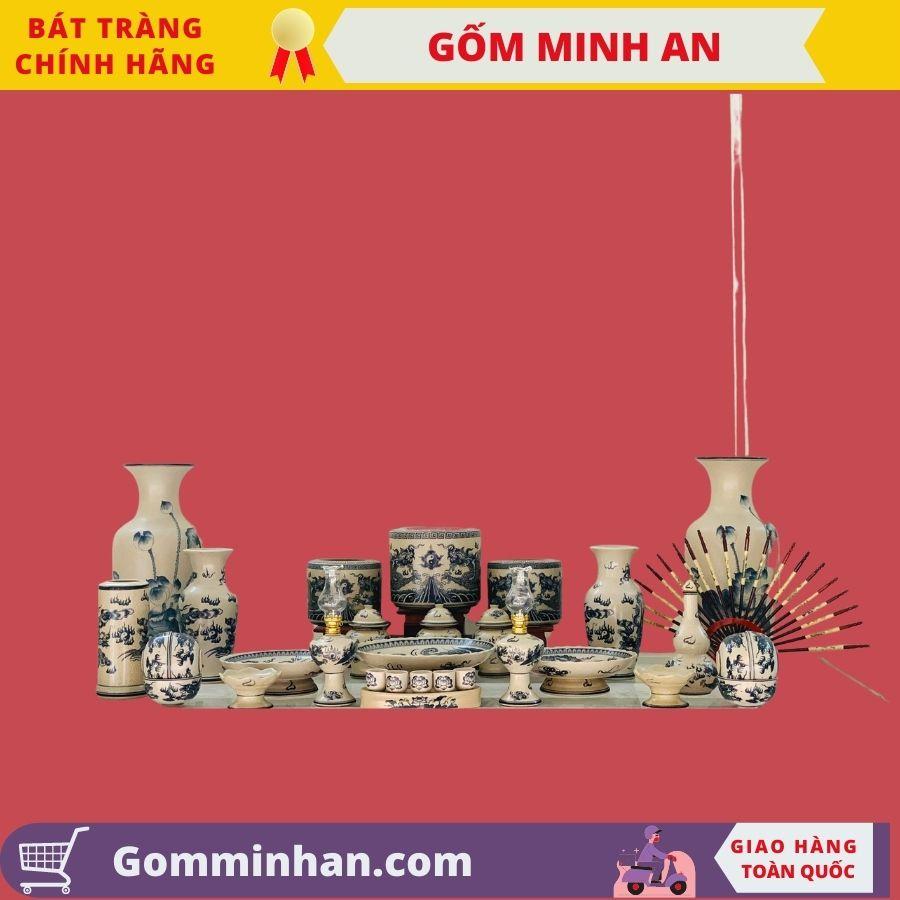 Nậm thờ men rạn Cao Cấp- Gốm Sứ Bát tràng- Gốm Minh An