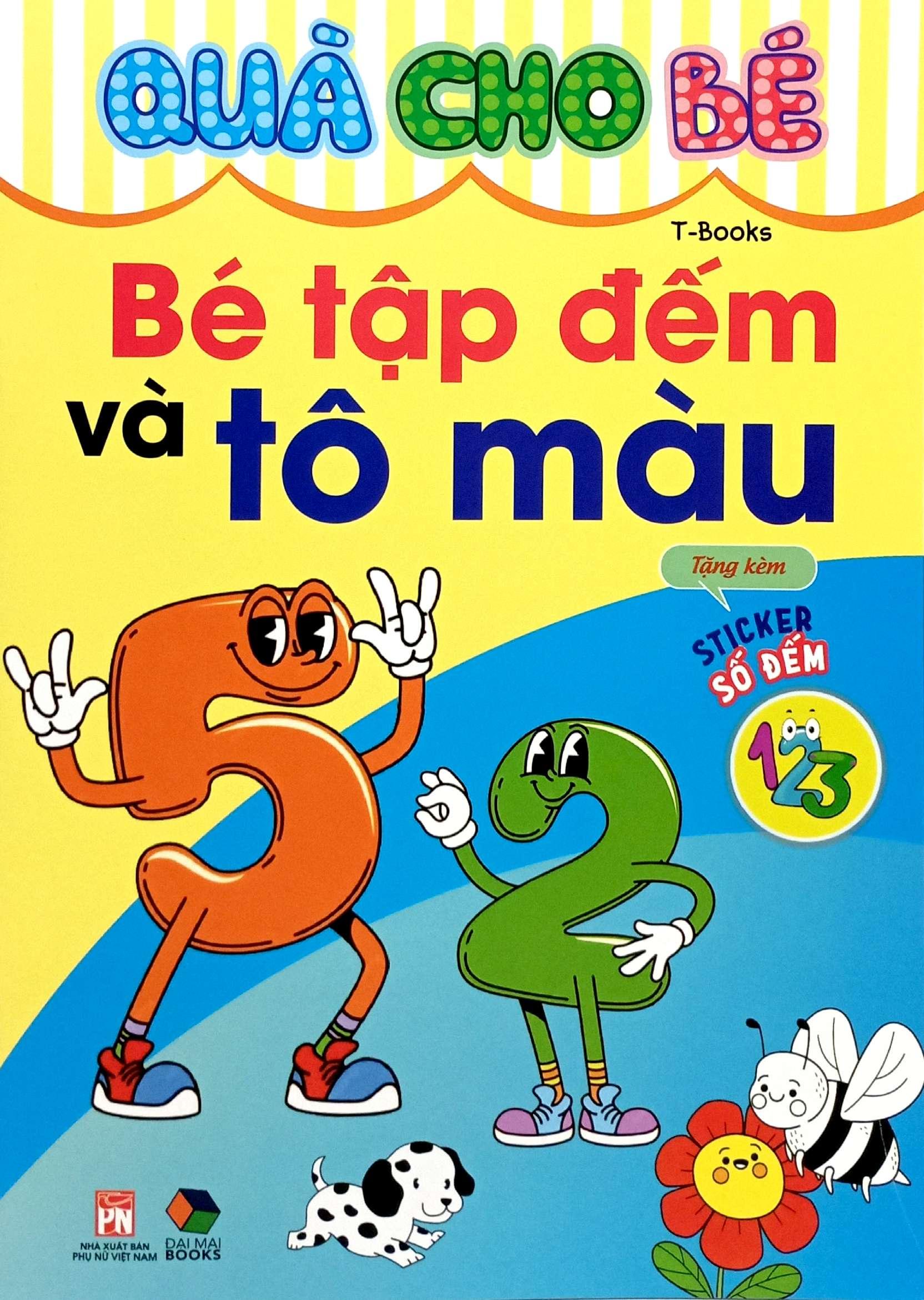 Sách - Quà Cho Bé - Bé Tập Đếm Và Tô Màu