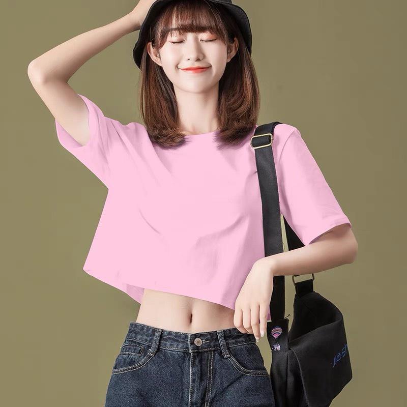 Áo croptop nữ tay lỡ đẹp cao cấp form rộng kiểu ulzzang 4YOUNG CRT01