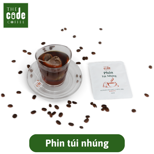 Cà Phê Phin Túi Nhúng Tiện Lợi - Robusta Túi Lọc Phin Giấy 1 Hộp 10 Gói (100gr) - Drip Bag Coffee