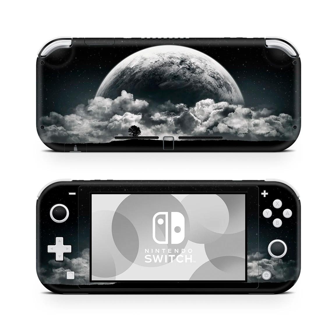 Skin decal dán Nintendo Switch Lite mẫu Mặt trăng (dễ dán, đã cắt sẵn)