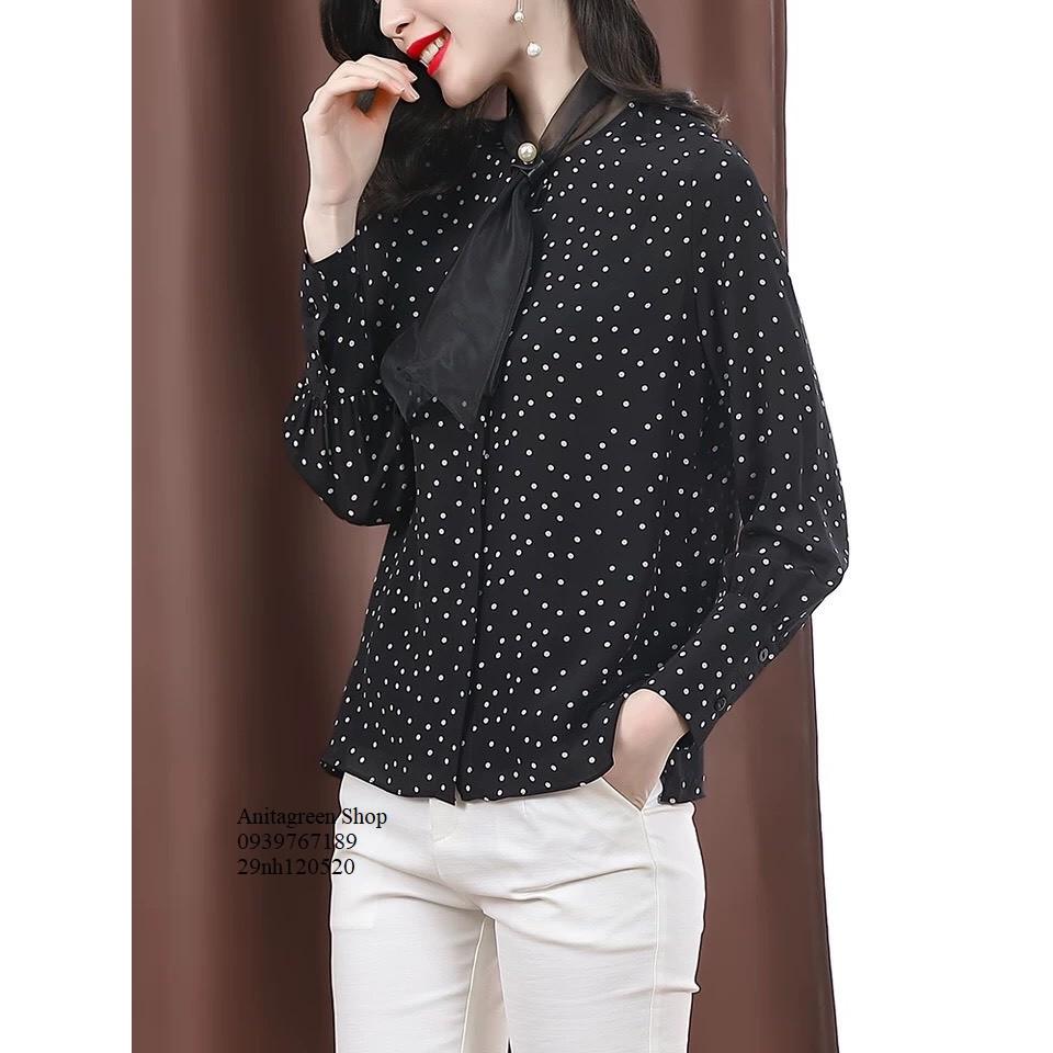 Nh120520-SƠ MI CHẤM BI TAY DÀI s-6xl