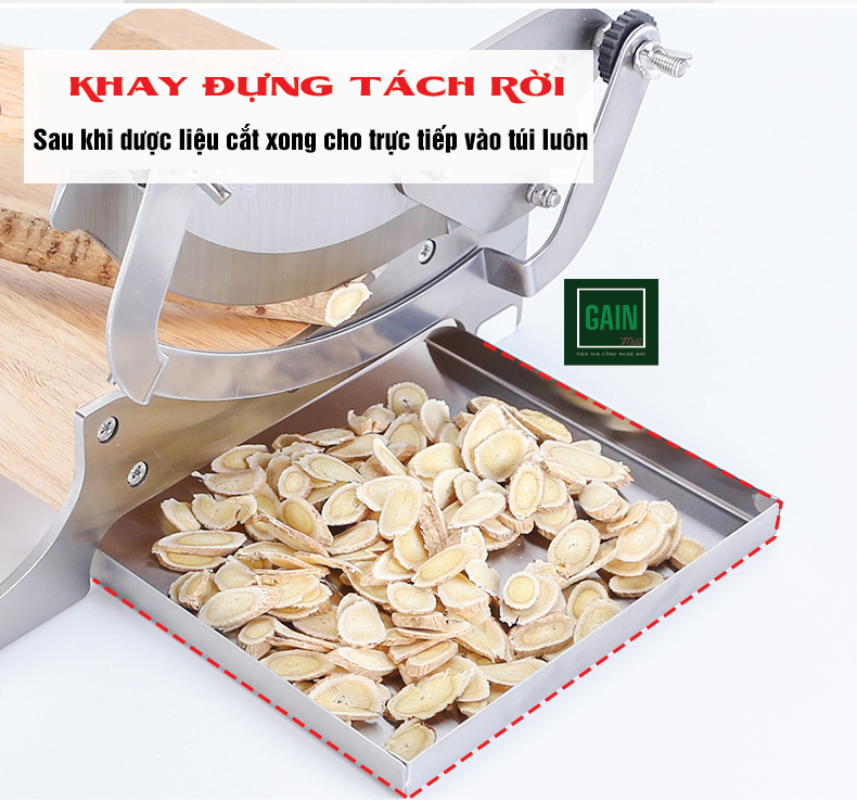 Dao cầu đa năng, máy thái thực phẩm, dao thái nấm, thái củ qủa, dao thái dược liệu, thái nhân sâm, D0281, inox 430 - Tặng tay mài dao