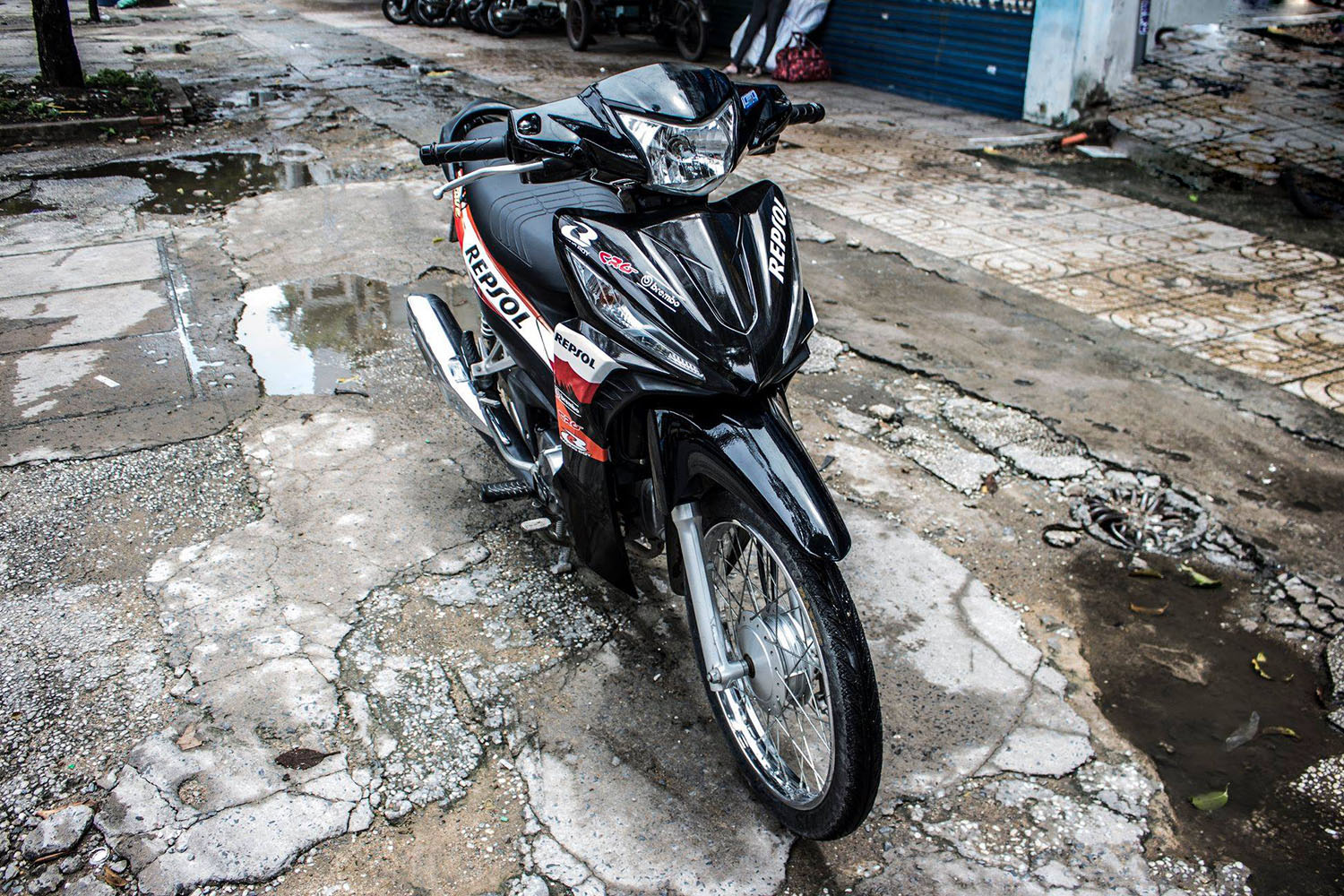 Tem trùm Wave RSX Black Repsol V2