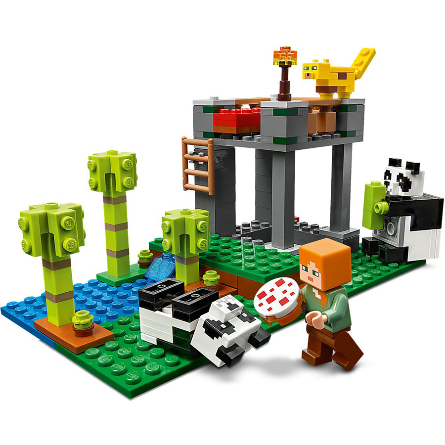 Đồ Chơi Lắp Ghép LEGO Minecraft Vườn Gấu Trúc 21158 (204 Chi Tiết)