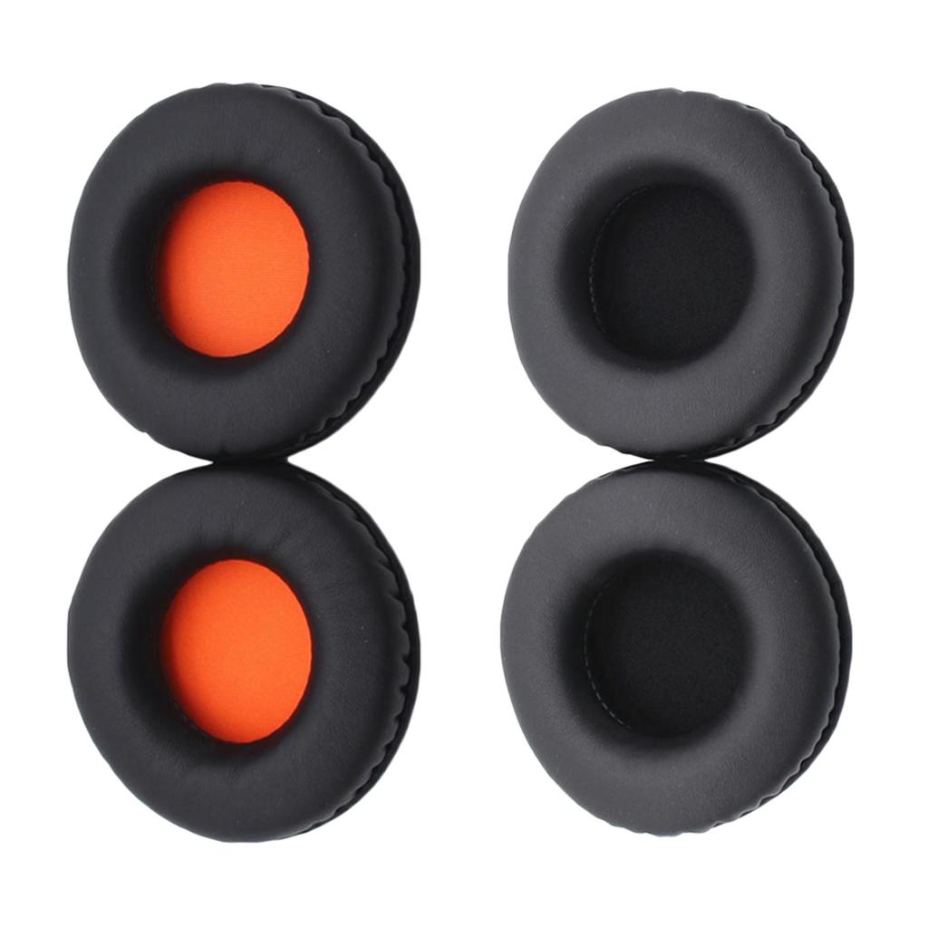 Headphone Ear Pads Cushions Replacement for  , Black+Orange