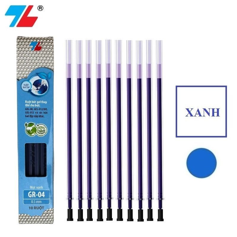[Hàng chính hãng] Hộp bút gel nước Thiên Long GEL-012 ngòi 0.5mm / Bút Gel012 có ruột GR04 thay thế