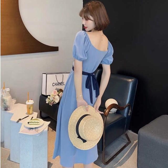 Đầm Suông Dài Chéo Dây Nhiều Màu