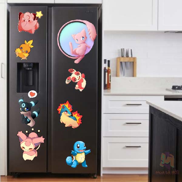 Miếng dán Stickers chủ đề Pokemon