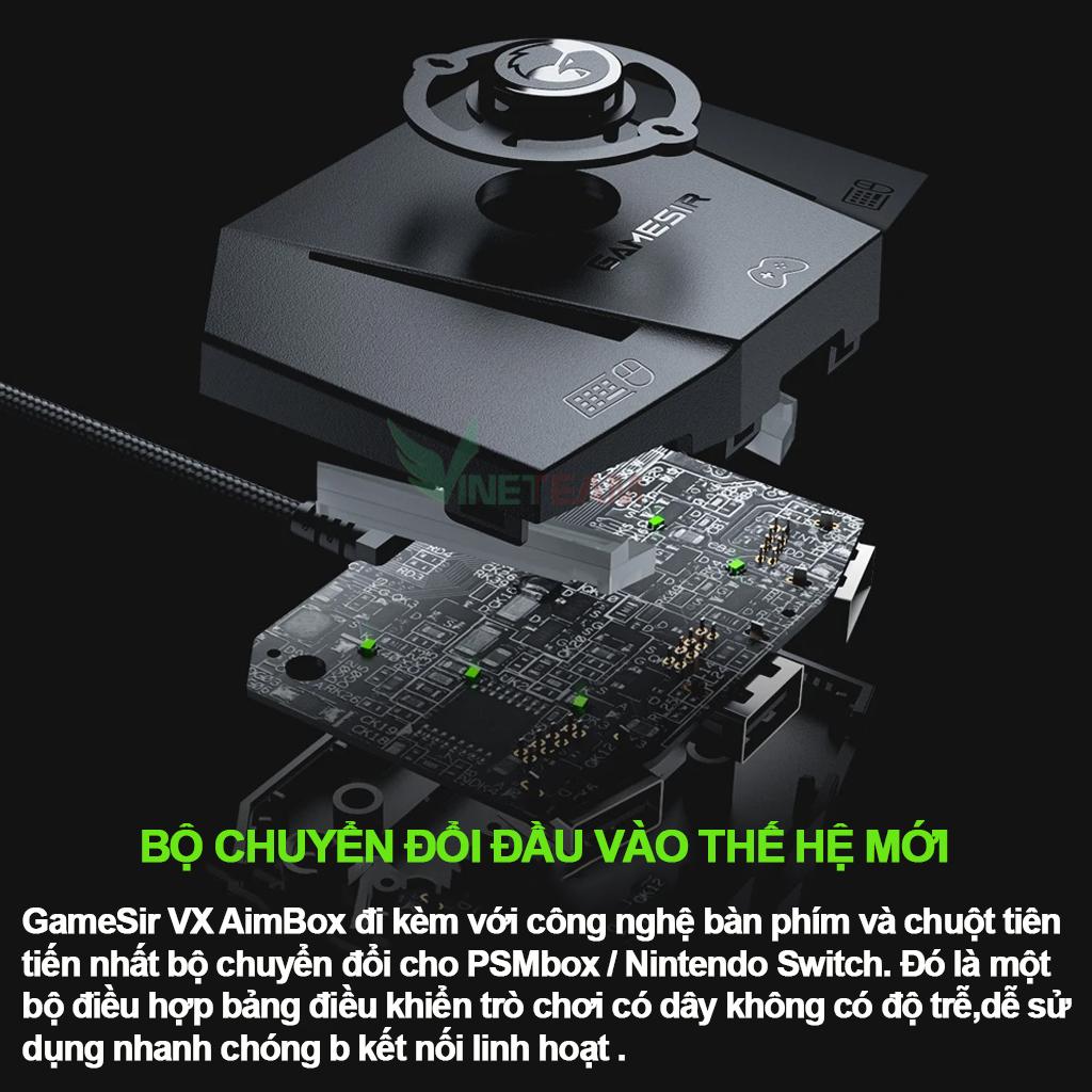 GameSir VX AimBox bộ chuyển đổi bàn phím chuột cho Nintendo Switch/PS5 PS4/Xbox Dòng X/XBOX One - hàng nhập khẩu