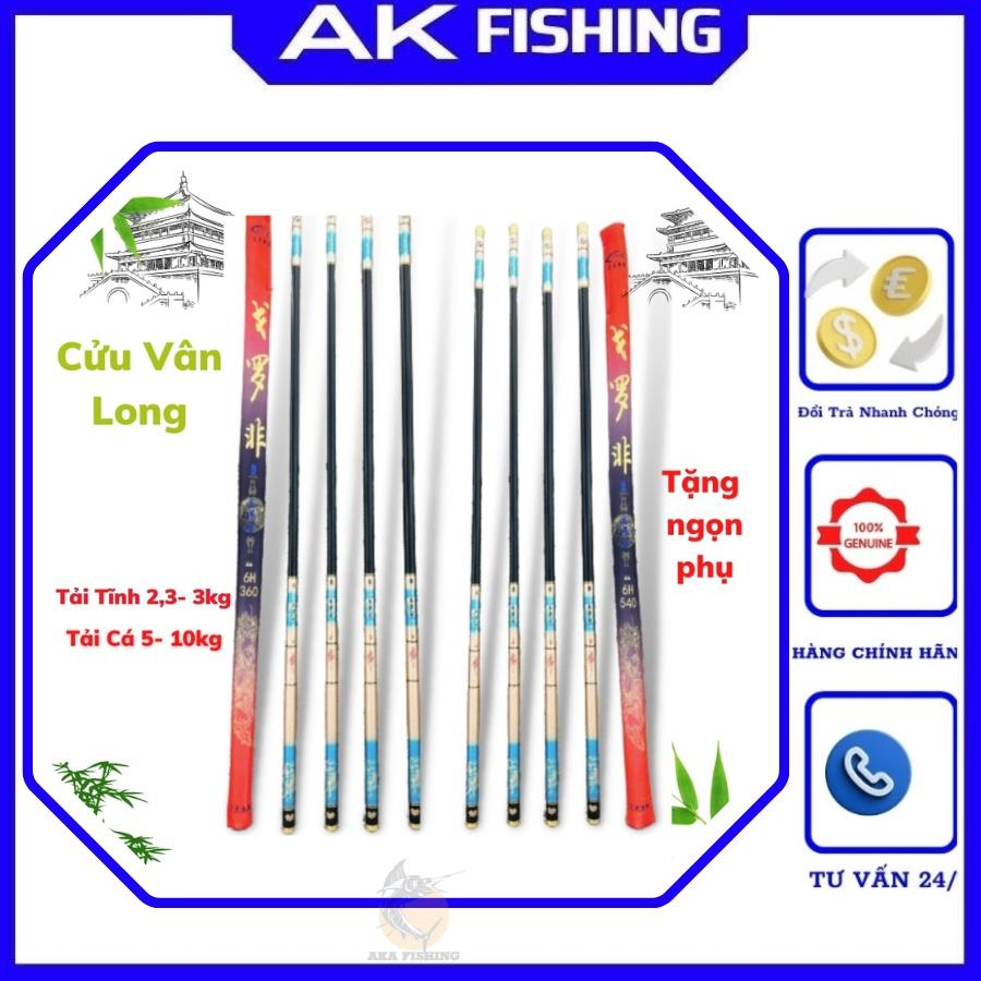 Cần câu tay Cửu Vân Long 6H 19i tải tĩnh 3kg chuyên câu đơn đài chép rô diếc chất lượng giá rẻ AKA FISHING