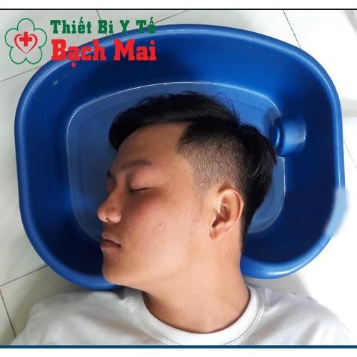 chậu gội đậu tại giường cho người già trẻ nhỏ bà bầu phù hợp mọi lứa tuổi - loại 1 có đệm masxa