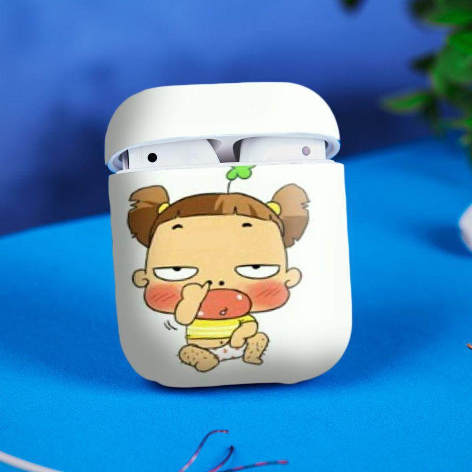 Miếng dán skin cho AirPods in hình Sủa để mở khóa - fun033 (AirPods ,1 2, Pro, TWS, i12)