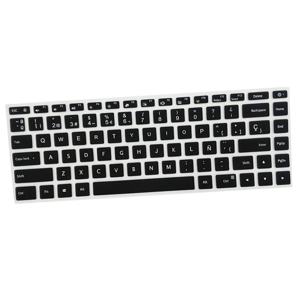 Silicone Keyboard Skin Cover Protective Film Waterproof for 15.6''