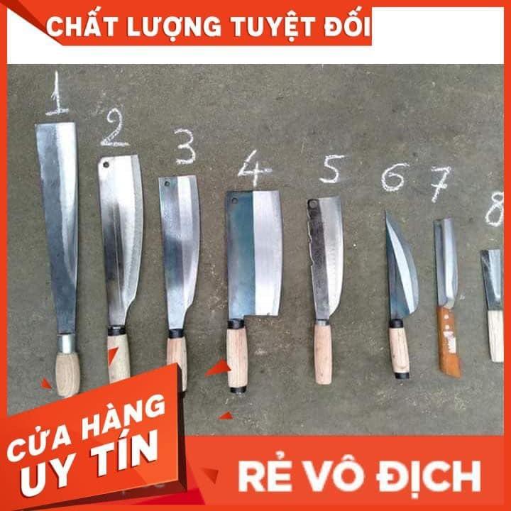 Combo bộ dao 8 món từ nhíp oto cho nhà bếp gia đình